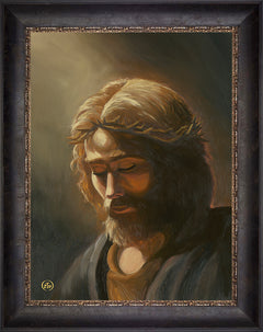 Prayer For My Father Wall Art by Zac Kinkade - 18" x 24" SN Canvas Cabernet Frame