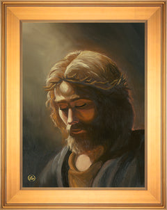 Prayer For My Father Wall Art by Zac Kinkade - 18" x 24" SN Canvas Gallery Gold Frame