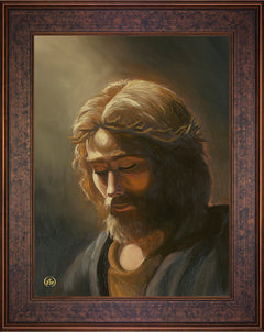 Prayer For My Father Wall Art by Zac Kinkade - 18" x 24" SN Canvas Gallery Bronze Frame
