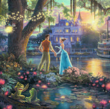 Disney The Princess and the Frog Wall Art by Thomas Kinkade Studios Canvas Gallery Wrap 14" x 14" Unframed