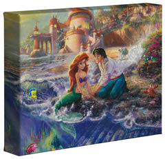 Disney The Little Mermaid Wall Art by Thomas Kinkade Studios Canvas Gallery Wrap 14" x 14" Unframed