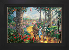 Follow The YELLOW BRICK ROAD® Wall Art by Thomas Kinkade Studios Standard Number Canvas 18" x 27" Modern Black