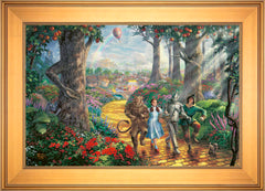 Follow The YELLOW BRICK ROAD® Wall Art by Thomas Kinkade Studios Standard Number Canvas 18" x 27" Gallery Gold