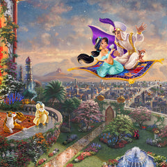 Disney Aladdin Wall Art by Thomas Kinkade Studios Canvas Gallery Wrap 14" x 14" Unframed