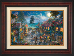 Disney Pirates of the Caribbean Wall Art by Thomas Kinkade Studios Standard Number Canvas 18" x 27" Gallery Burl