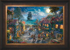 Disney Pirates of the Caribbean Wall Art by Thomas Kinkade Studios Standard Number Canvas 18" x 27" Estate Bronze