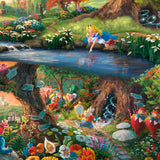 Disney Alice in Wonderland Wall Art by Thomas Kinkade Studios Canvas Gallery Wrap 14" x 14" Unframed