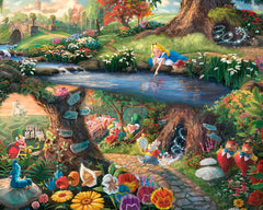 Disney Alice in Wonderland Wall Art by Thomas Kinkade Studios Canvas Gallery Wrap 8" x 10" Unframed