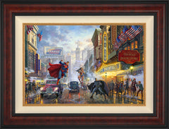 Batman™, Superman™, and Wonder Woman™: The Trinity I Wall Art by Thomas Kinkade Studios Standard Number Canvas 18" x 27" Gallery Burl
