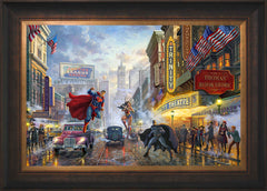 Batman™, Superman™, and Wonder Woman™: The Trinity I Wall Art by Thomas Kinkade Studios Standard Number Canvas 18" x 27" Estate Bronze
