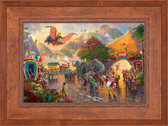 Disney Dumbo Wall Art by Thomas Kinkade Studios Standard Number Canvas 18" x 27" Rustic Andalucian