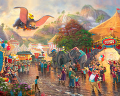 Disney Dumbo Wall Art by Thomas Kinkade Studios Canvas Gallery Wrap 8" x 10" Unframed