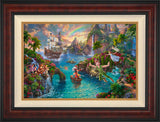 Disney Peter Pan's Never Land Wall Art by Thomas Kinkade Studios Standard Number Canvas 18" x 27" Gallery Burl