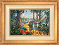 Follow The YELLOW BRICK ROAD® Wall Art by Thomas Kinkade Studios Standard Number Canvas 12" x 18" Antique Gold