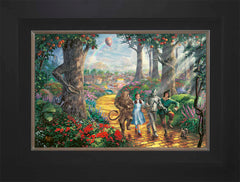 Follow The YELLOW BRICK ROAD® Wall Art by Thomas Kinkade Studios Standard Number Canvas 12" x 18" Modern Black
