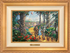 Follow The YELLOW BRICK ROAD® Wall Art by Thomas Kinkade Studios Estate Edition Canvas 12" x 18" Antique Gold