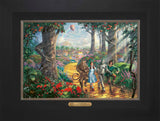 Follow The YELLOW BRICK ROAD® Wall Art by Thomas Kinkade Studios Estate Edition Canvas 12" x 18" Modern Black