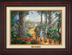 Follow The YELLOW BRICK ROAD® Wall Art by Thomas Kinkade Studios Estate Edition Canvas 18" x 27" Gallery Burl
