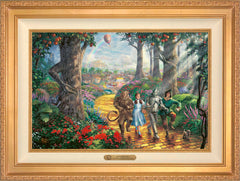 Follow The YELLOW BRICK ROAD® Wall Art by Thomas Kinkade Studios Estate Edition Canvas 18" x 27" Antique Gold