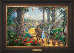 Follow The YELLOW BRICK ROAD® Wall Art by Thomas Kinkade Studios Estate Edition Canvas 18" x 27" Estate Bronze