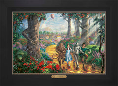 Follow The YELLOW BRICK ROAD® Wall Art by Thomas Kinkade Studios Estate Edition Canvas 18" x 27" Modern Black