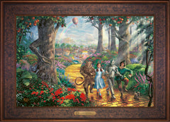 Follow The YELLOW BRICK ROAD® Wall Art by Thomas Kinkade Studios Estate Edition Canvas 18" x 27" Gallery Bronze