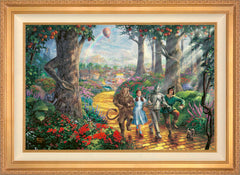 Follow The YELLOW BRICK ROAD® Wall Art by Thomas Kinkade Studios Standard Number Canvas 24" x 36" Antique Gold