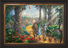 Follow The YELLOW BRICK ROAD® Wall Art by Thomas Kinkade Studios Standard Number Canvas 24" x 36" Estate Bronze
