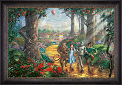 Follow The YELLOW BRICK ROAD® Wall Art by Thomas Kinkade Studios Standard Number Canvas 24" x 36" Cabernet