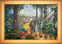 Follow The YELLOW BRICK ROAD® Wall Art by Thomas Kinkade Studios Standard Number Canvas 24" x 36" Gallery Gold