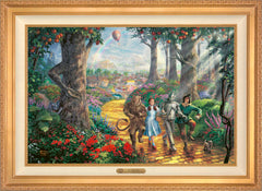 Follow The YELLOW BRICK ROAD® Wall Art by Thomas Kinkade Studios Estate Edition Canvas 24" x 36" Antique Gold