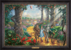 Follow The YELLOW BRICK ROAD® Wall Art by Thomas Kinkade Studios Estate Edition Canvas 24" x 36" Cabernet