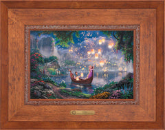 Disney Tangled Wall Art by Thomas Kinkade Studios Estate Edition Canvas 12" x 18" Rustic Andalucian