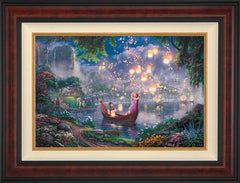 Disney Tangled Wall Art by Thomas Kinkade Studios Jewel Edition Canvas 18" x 27" Gallery Burl