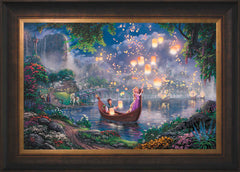 Disney Tangled Wall Art by Thomas Kinkade Studios Jewel Edition Canvas 18" x 27" Estate Bronze