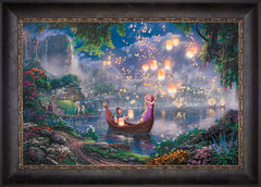 Disney Tangled Wall Art by Thomas Kinkade Studios Jewel Edition Canvas 18" x 27" Cabernet