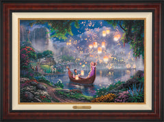 Disney Tangled Wall Art by Thomas Kinkade Studios Estate Edition Canvas 24" x 36" Gallery Burl