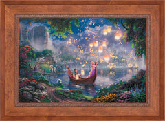 Disney Tangled Wall Art by Thomas Kinkade Studios Jewel Edition Canvas 24" x 36" Rustic Andalucian