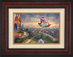 Disney Aladdin Wall Art by Thomas Kinkade Studios Standard Number Canvas 12" x 18" Gallery Burl