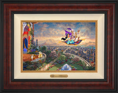 Disney Aladdin Wall Art by Thomas Kinkade Studios Estate Edition Canvas 12" x 18" Gallery Burl