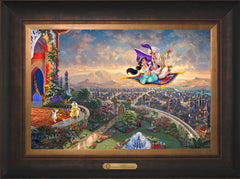 Disney Aladdin Wall Art by Thomas Kinkade Studios Estate Edition Canvas 12" x 18" Estate Bronze