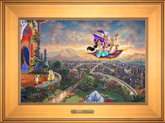 Disney Aladdin Wall Art by Thomas Kinkade Studios Estate Edition Canvas 12" x 18" Gallery Gold