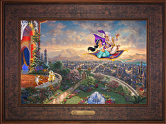 Disney Aladdin Wall Art by Thomas Kinkade Studios Estate Edition Canvas 12" x 18" Gallery Bronze