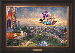 Disney Aladdin Wall Art by Thomas Kinkade Studios Estate Edition Canvas 18" x 27" Estate Bronze