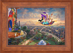 Disney Aladdin Wall Art by Thomas Kinkade Studios Standard Number Canvas 24" x 36" Rustic Andalucian