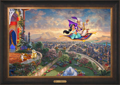 Disney Aladdin Wall Art by Thomas Kinkade Studios Estate Edition Canvas 24" x 36" Estate Bronze