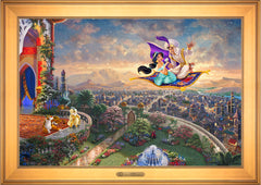 Disney Aladdin Wall Art by Thomas Kinkade Studios Estate Edition Canvas 24" x 36" Gallery Gold