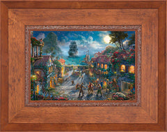 Disney Pirates of the Caribbean Wall Art by Thomas Kinkade Studios Standard Number Canvas 12" x 18" Rustic Andalucian