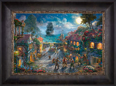 Disney Pirates of the Caribbean Wall Art by Thomas Kinkade Studios Standard Number Canvas 12" x 18" Cabernet