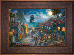 Disney Pirates of the Caribbean Wall Art by Thomas Kinkade Studios Standard Number Canvas 12" x 18" Gallery Bronze